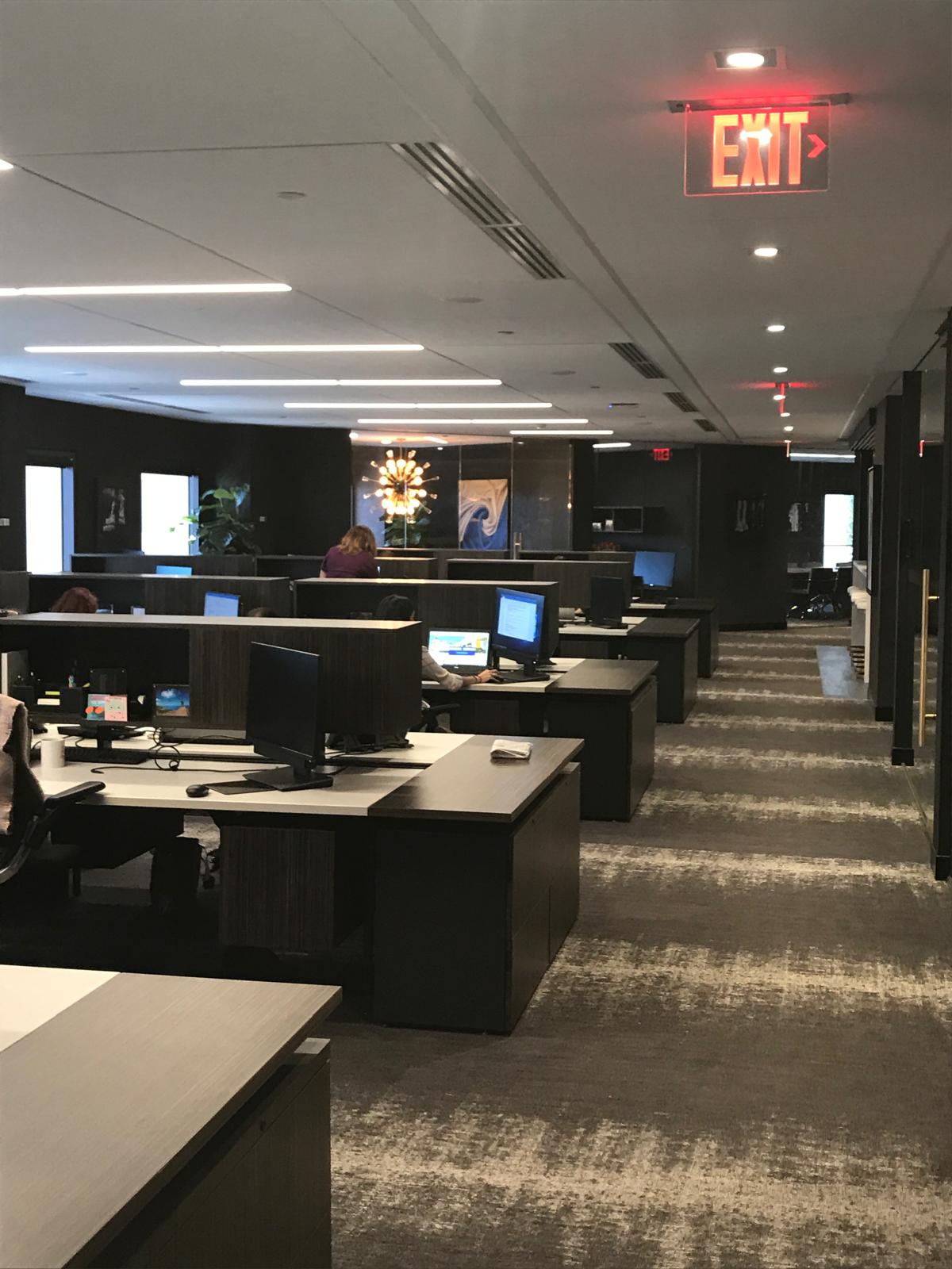 Commercial office interior repaint, Broward County