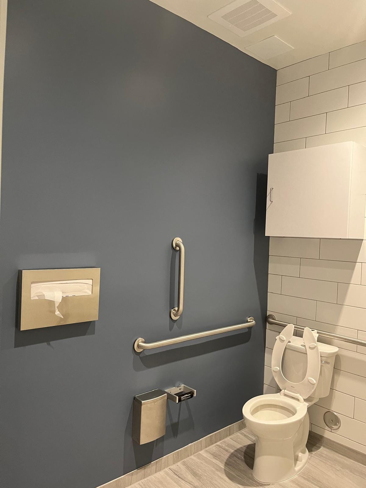 Painted accent wall in corporate office, South Florida